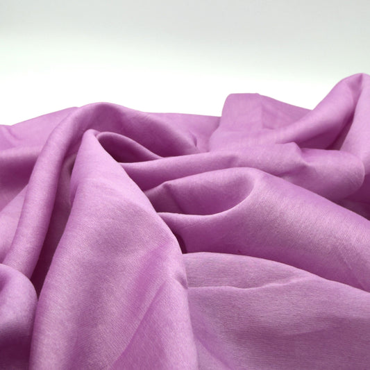 Lilac Cotton Gauze Semi-Silk Fabric (70 GSM) - Image 2