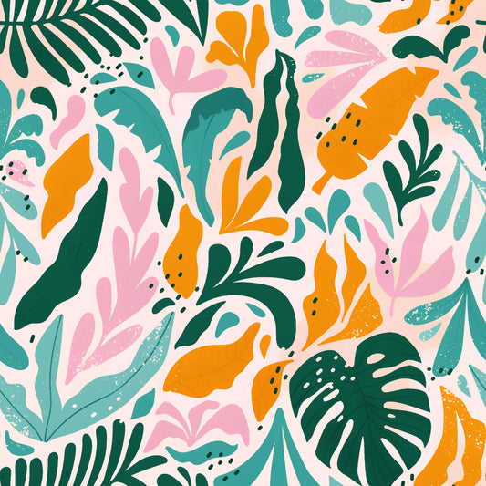 Bold Tropical Leaf Pattern - CC - 10002 - Image 1