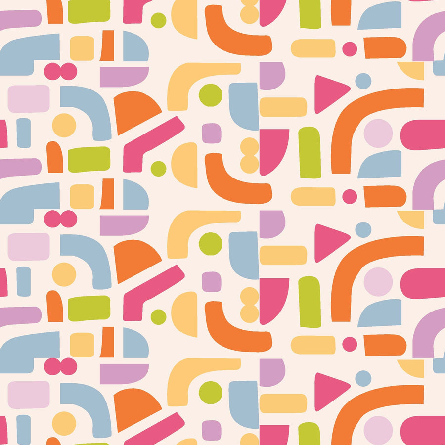 Playful Retro Geometric Pattern - CC - 10003 - Image 1