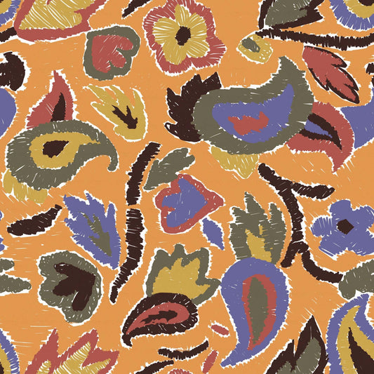 Floral Mustard Print - CC-1101