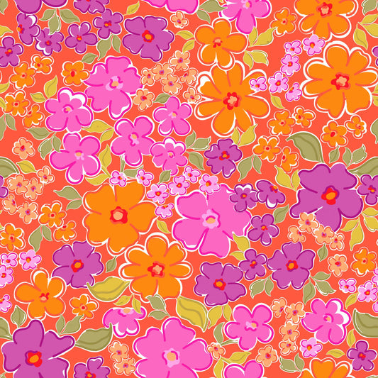 Purple Floral Pattern - CC - 1149 - Image 1