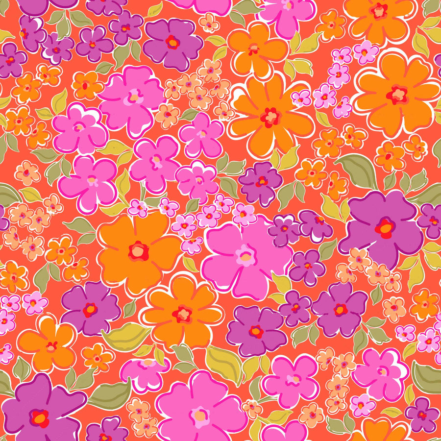Purple Floral Pattern - CC - 1149 - Image 1