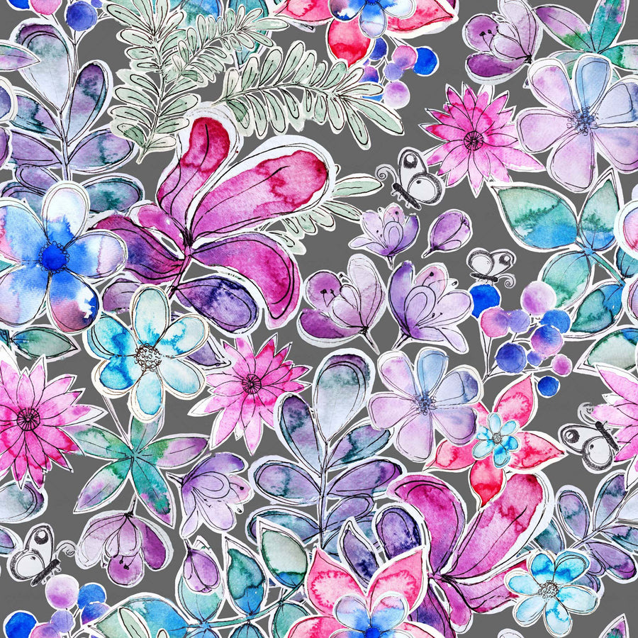 Watercolor like Floral Pattern - CC - 1151 - Image 1