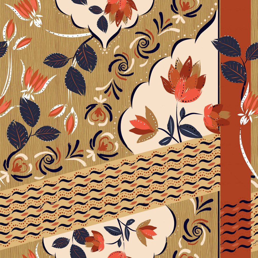 Floral Geometric Pattern - CC - 1158