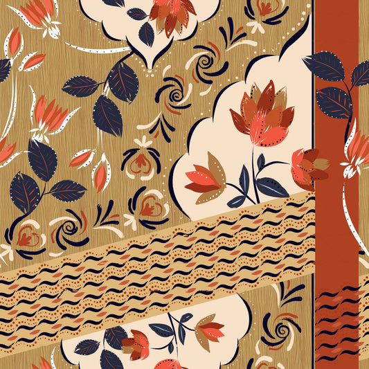 Floral Geometric Pattern - CC - 1158 - Image 1