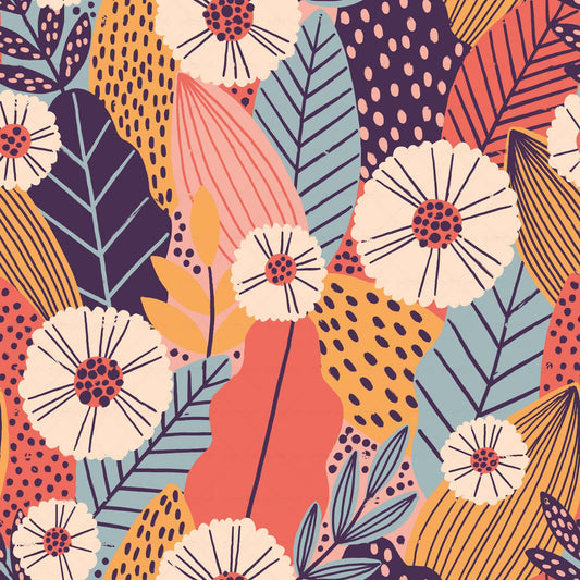 Vibrant Floral Pattern - CC - 1173 - Image 1