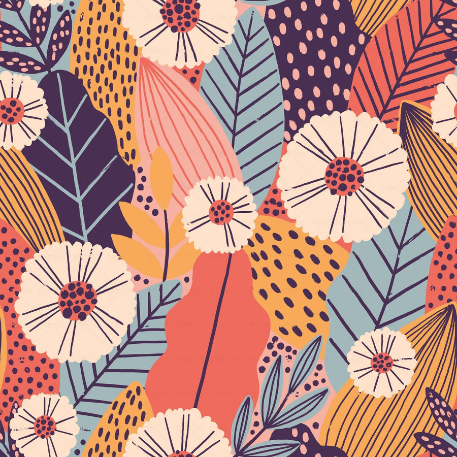 Vibrant Floral Pattern - CC - 1173 - Image 1