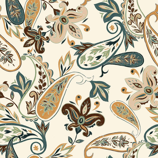 Earthy Color Paisley Pattern - CC - 1179 - Image 1