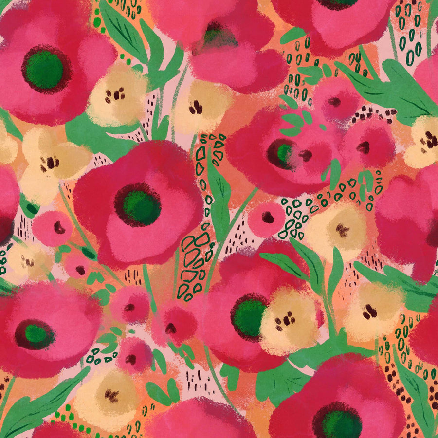 Bold Pink Floral - CC - 1202 - Image 1