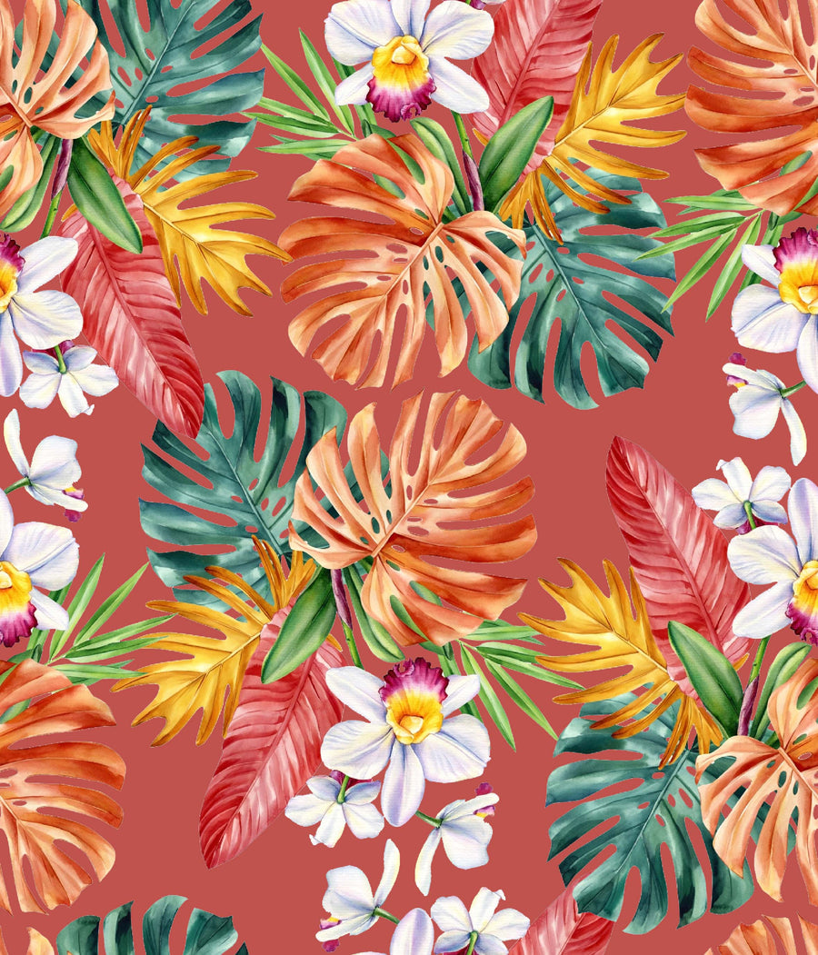 Tropical Flowers like Pattern - CC - 1228 - 03 - Image 1