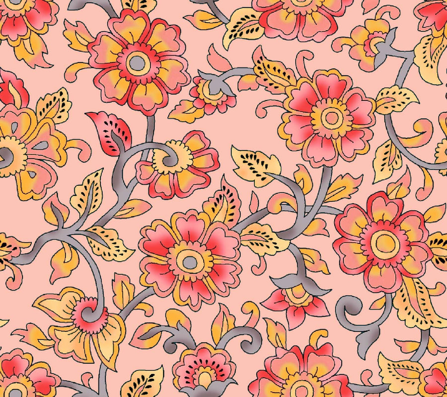 Folk Art Aesthetic Floral Pattern - CC - 1236