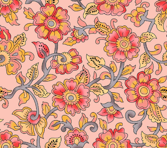 Folk Art Aesthetic Floral Pattern - CC - 1236 - Image 1
