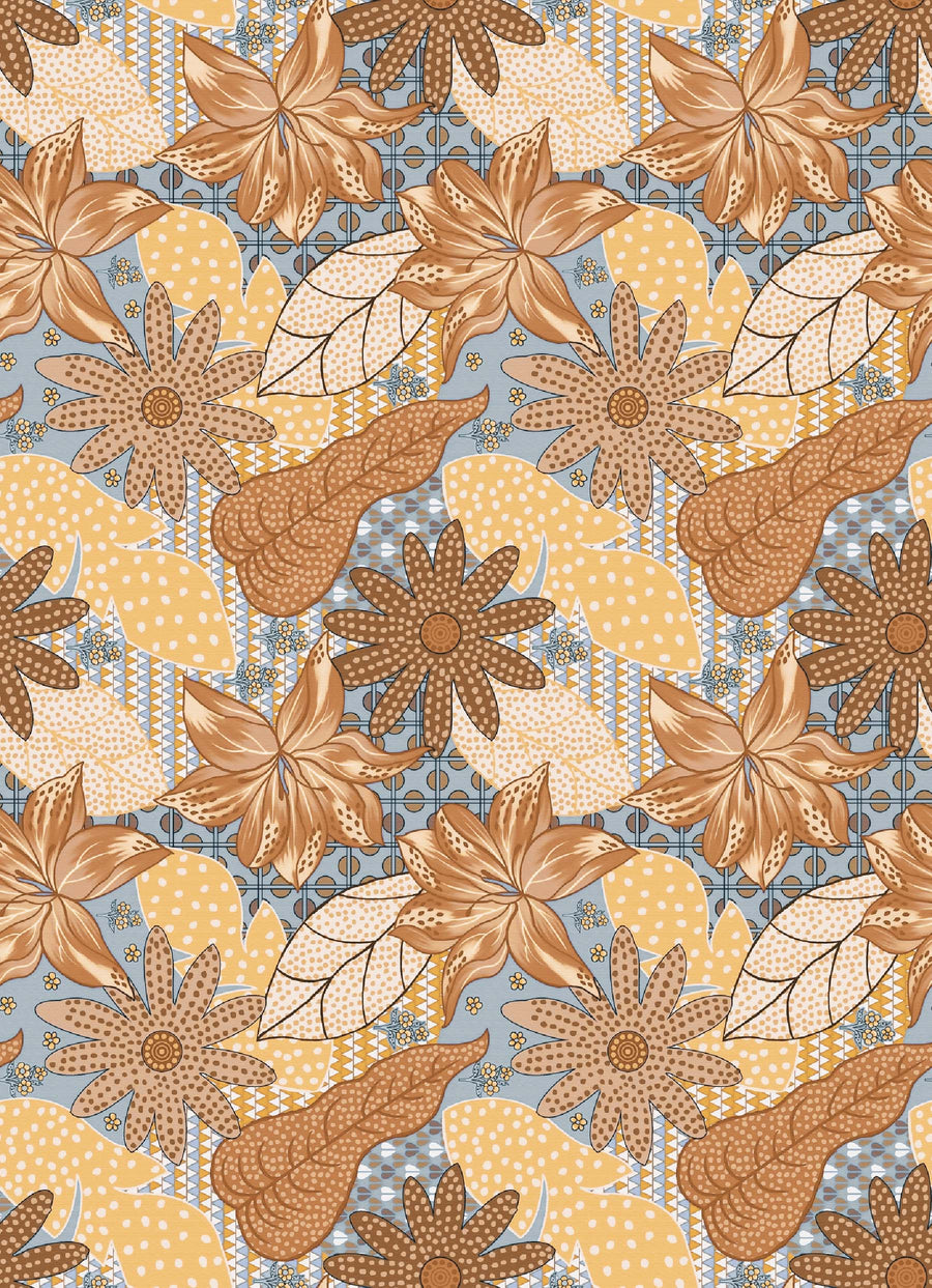 Folk Art Inspired Floral Pattern - CC - 1238 - 2