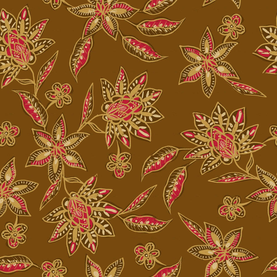Batik Style Floral Pattern - CC - 1239 - Image 1