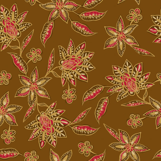 Batik Style Floral Pattern - CC - 1239 - Image 1
