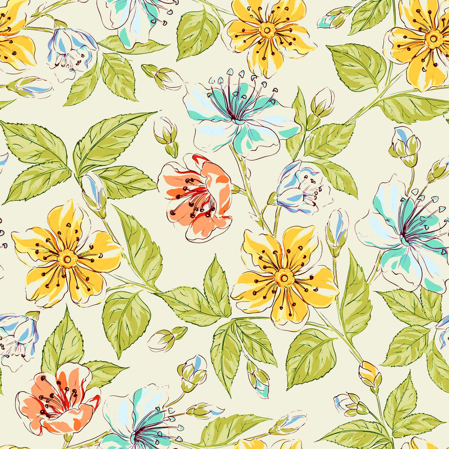 Hand - Drawn like Floral Pattern - CC - 1241 - Image 1