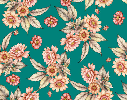 Vintage Style Floral Pattern - CC - 1244 - Image 1