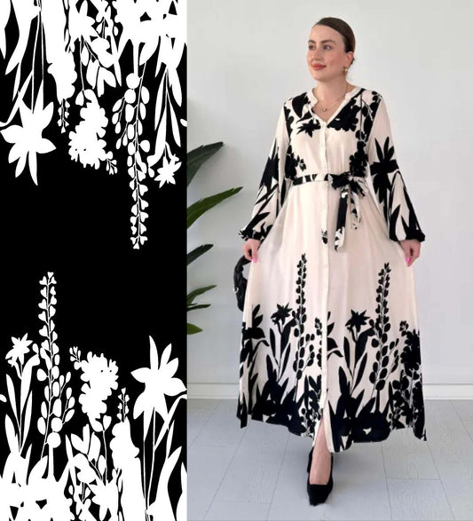 Black Floral Pattern - CC - 9712 - Image 1