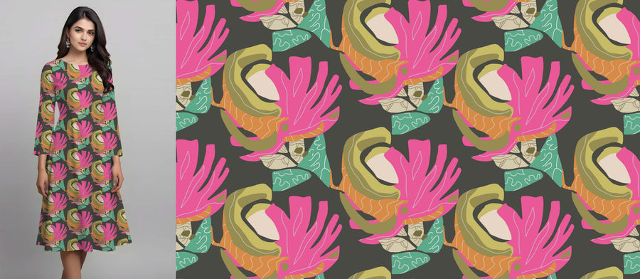 Watercolor Floral Pattern - CC - 9727 - Image 1