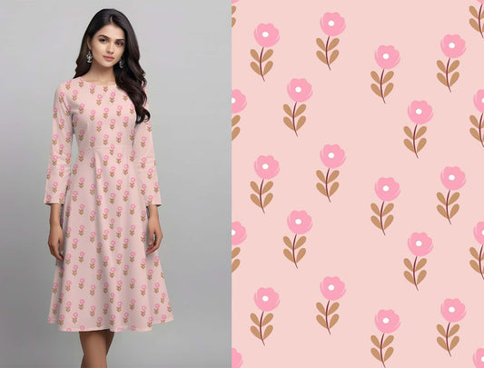 Pink Floral Pattern - CC - 9732 - Image 1