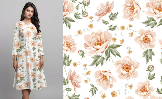 Peony Floral Pattern - CC - 9735 - Image 1