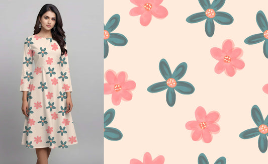 Modern Floral Pattern - CC - 9736 - Image 1