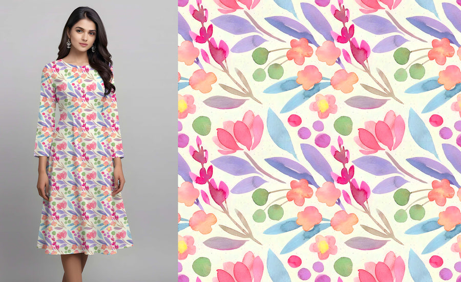 Watercolor Floral - CC - 9738 - Image 1