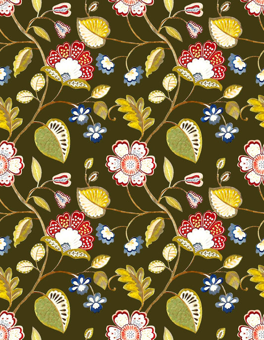 Stylized Flowers Pattern - CC - 9766 - Image 1