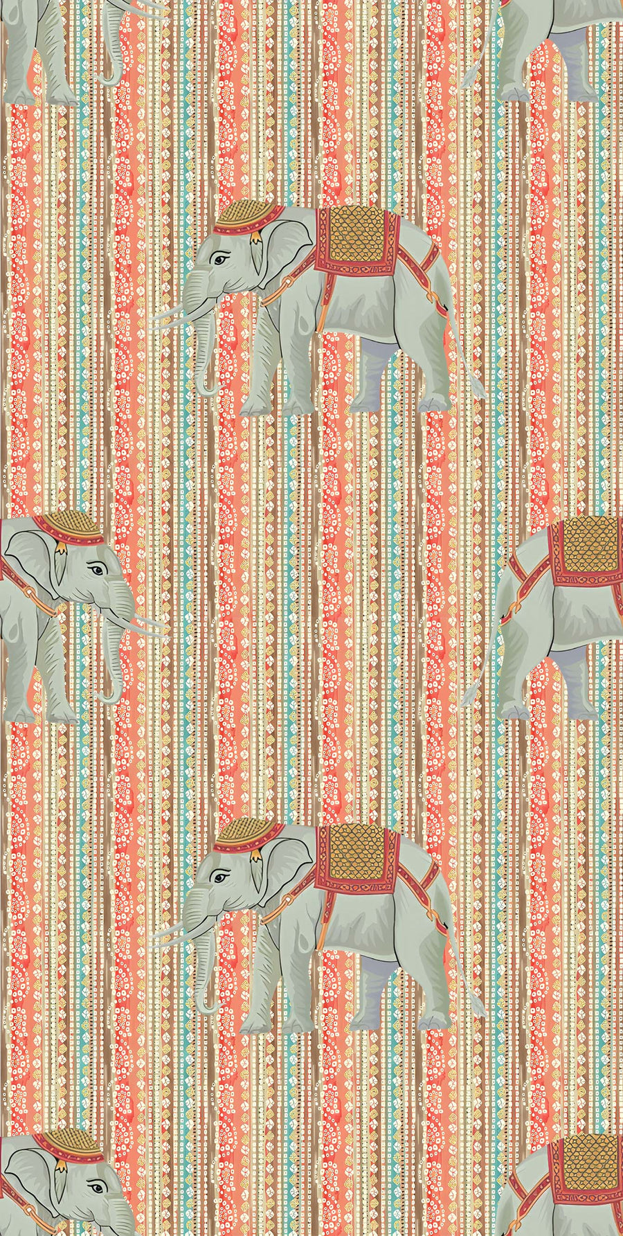 Indian Elephant Stripe Pattern - CC - 9769