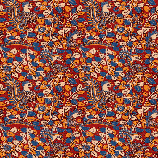 Stylized Blue Bird Floral Pattern - CC - 9777 - Image 1