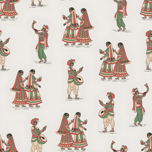 Indian Wedding Dance Pattern - CC - 9784 - Image 1