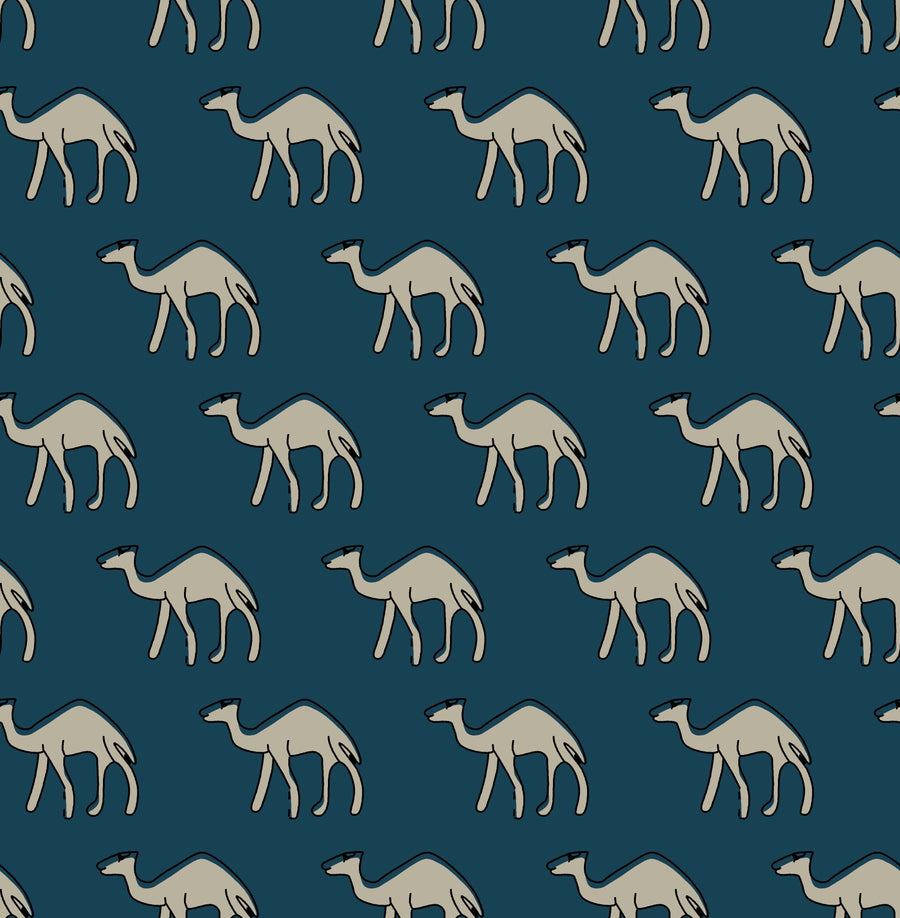 Desert Camel Silhouette Pattern - CC - 9790