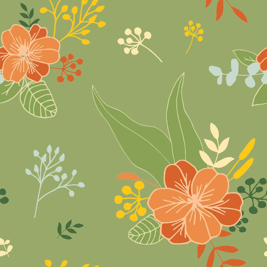 Bohemian Floral Scatter Pattern - CC - 9792 - Image 1