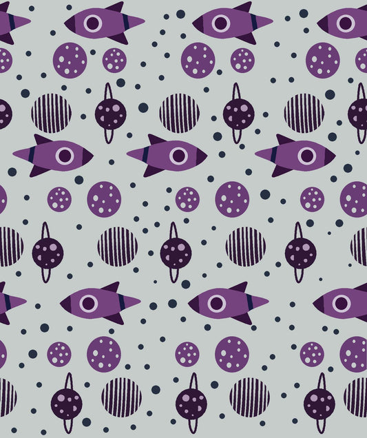 Retro Space Travel Pattern - CC - 9793 - Image 1