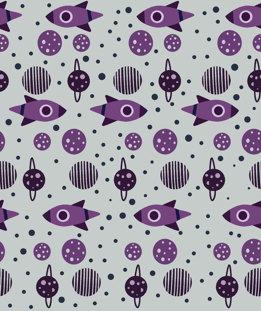 Retro Space Travel Pattern - CC - 9793 - Image 1