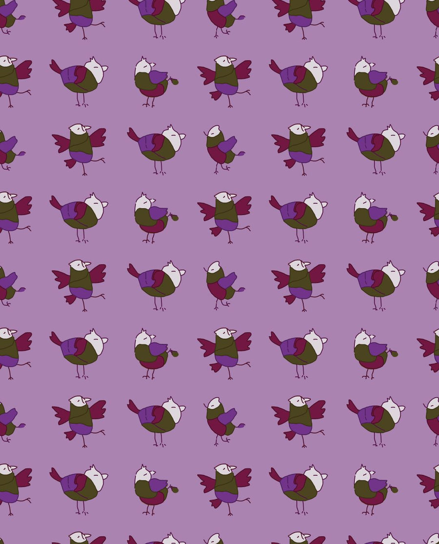 Colorful Bird Doodle Pattern - CC - 9798