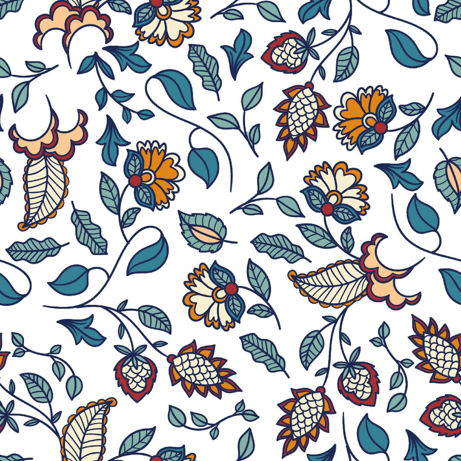 Whimsical Garden Floral Pattern - CC - 9907 - Image 1