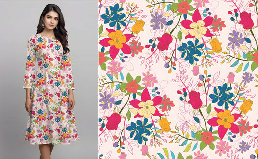 Bright and Cheerful Floral Scatter - CC - 9990 - Image 1