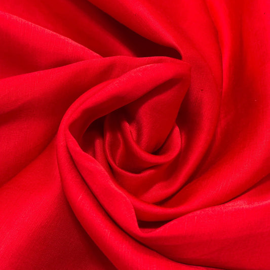 Ontario Blend Fabric - Cherry Red - Image 1