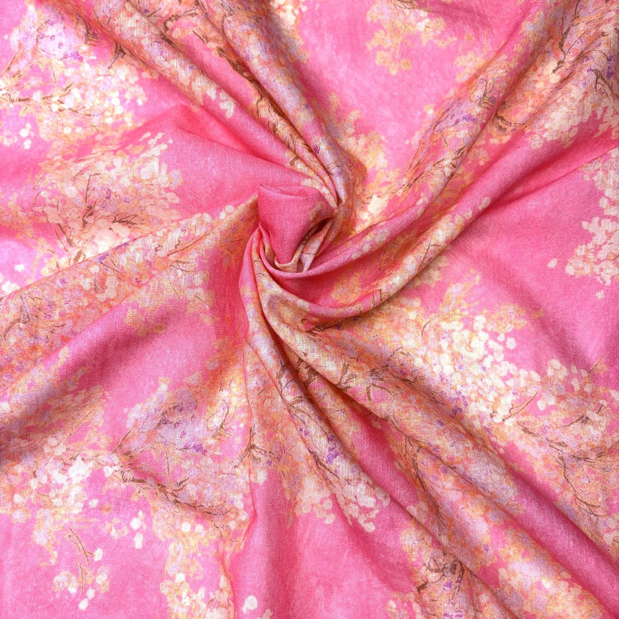 Cherry Blossom Cotton Print by the Yard - 2 Colors - Image 1