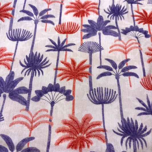 Beach Tree Cotton Print Fabric By The Yard - Image 2
