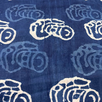 Dabu Indigo Handblock Cotton Print - Camera Pattern Print - Image 3