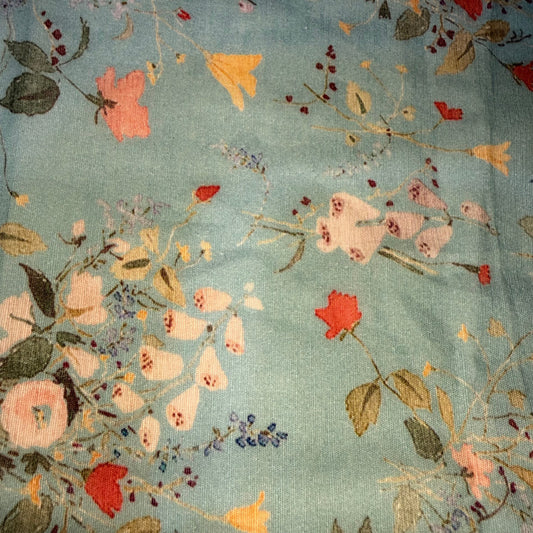 Florals Cotton Print Fabric By the Yard - 3 Colors - Image 2