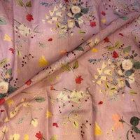 Florals Cotton Print Fabric By the Yard - 3 Colors - Image 9