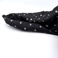 Black Woven Floral Dola Jacquard Fabric - Image 5
